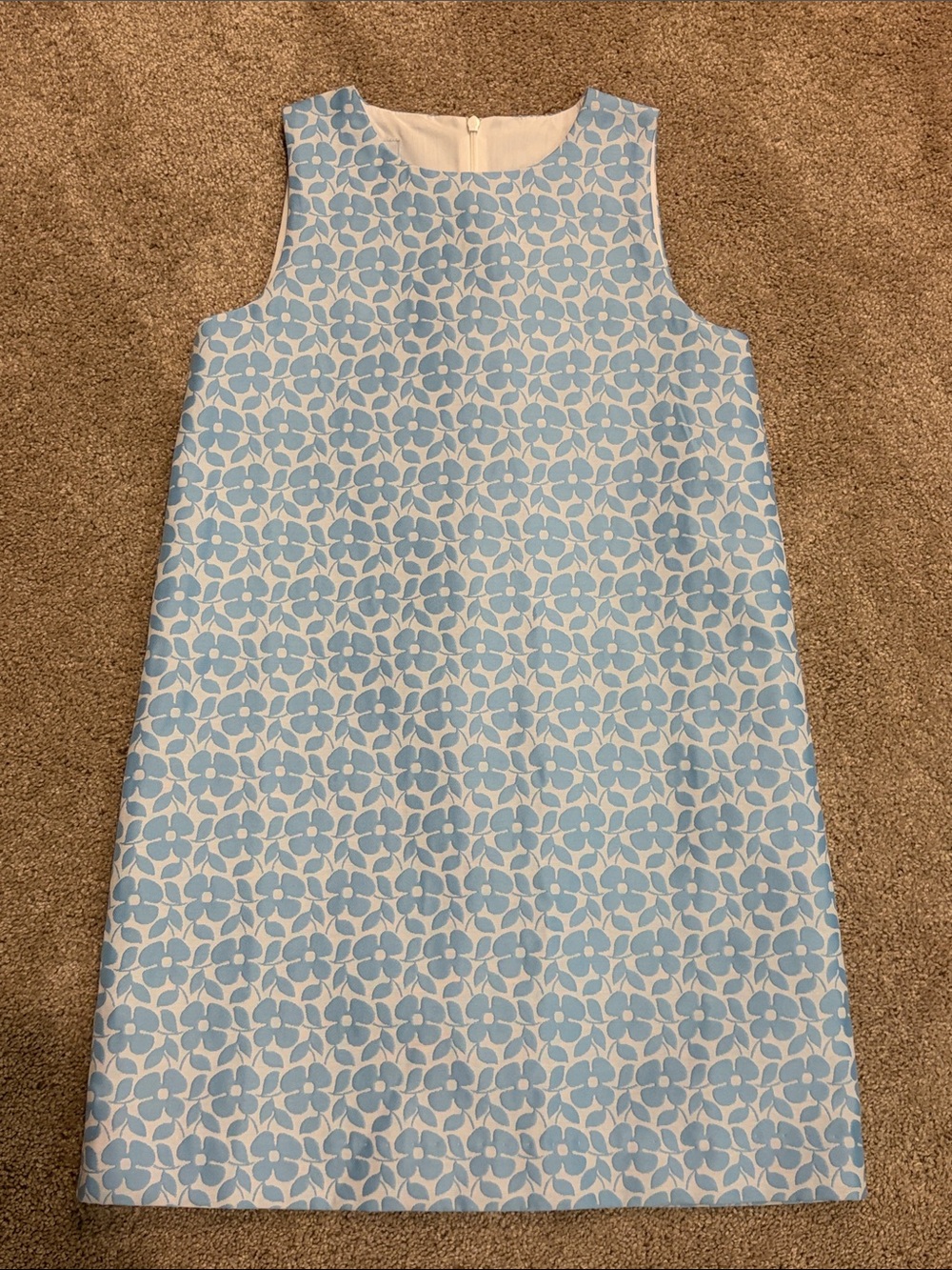 Little English Light Blue Floral Shift Dress 12